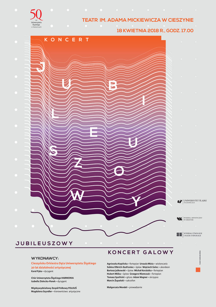 Plakat jubileuszowego koncertu galowego